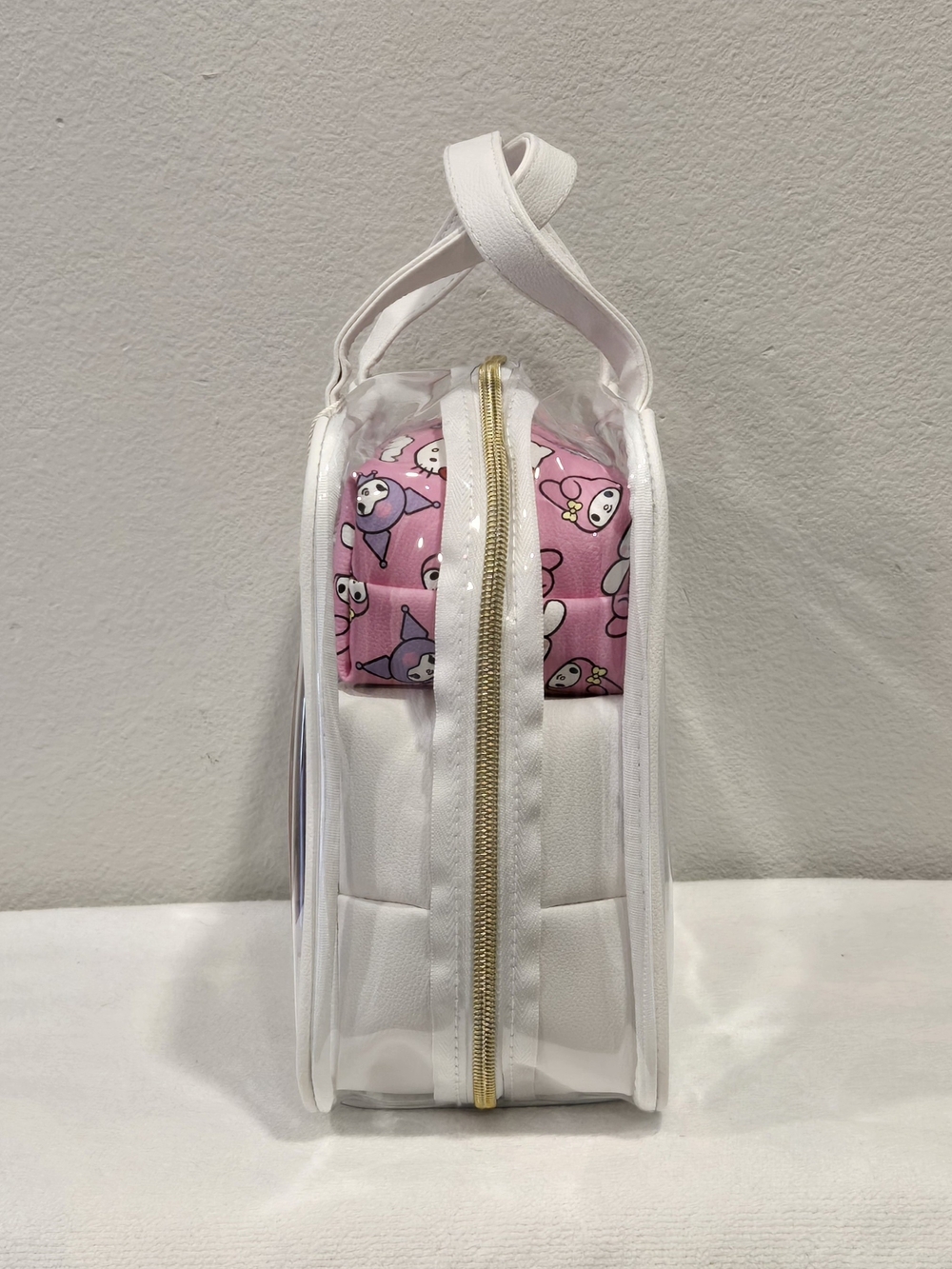 Hello Kitty And Friends NWT Clear Tote with 2 Sanrio Cosmetic Cases Included - Picture 5 of 7